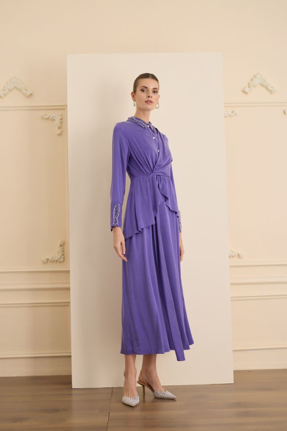 Senna - LUMIERE ELBİSE MOR