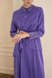 LUMIERE ELBİSE MOR - Thumbnail