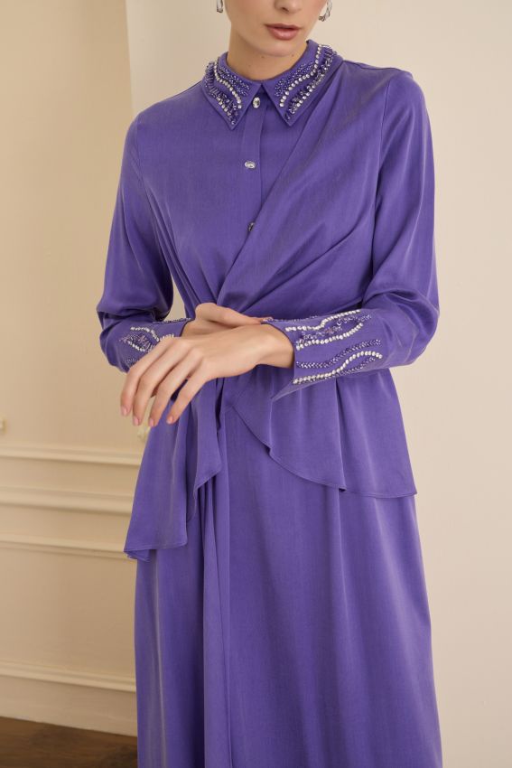 LUMIERE ELBİSE MOR