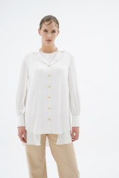 LUZ GÖMLEK BEYAZ - Thumbnail