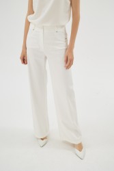 LUZIA EKRU KOTON PANTOLON - Thumbnail