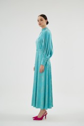 MARIPOSA TURKUAZ ELBİSE - Thumbnail