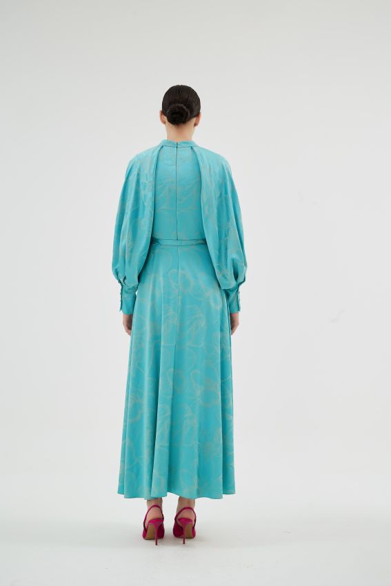 MARIPOSA TURKUAZ ELBİSE