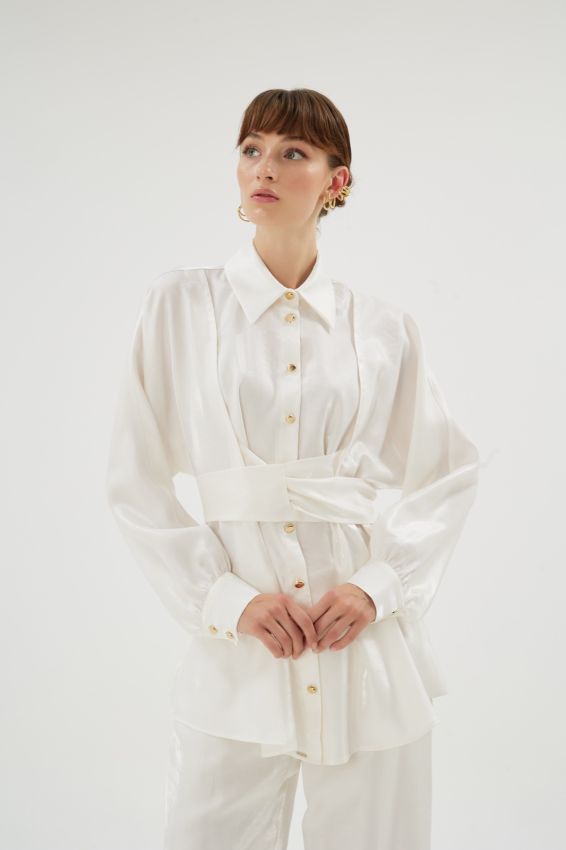  - MAZERINE EKRU GÖMLEK