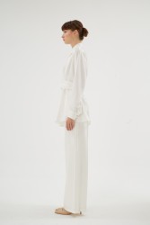 MAZERINE EKRU PANTOLON - Thumbnail