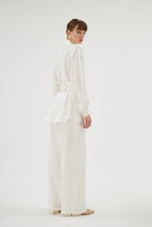 MAZERINE EKRU PANTOLON - Thumbnail