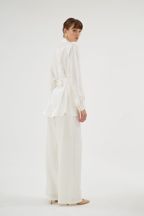 MAZERINE EKRU PANTOLON