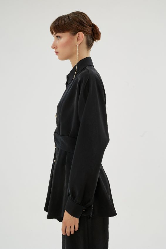  - MAZERINE SİYAH GÖMLEK (1)