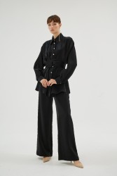 MAZERINE SİYAH PANTOLON - Thumbnail