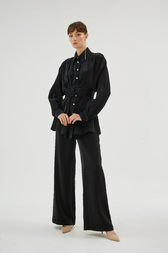  - MAZERINE SİYAH PANTOLON