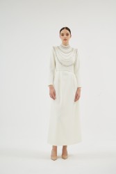 MENTA CLARA EKRU ELBİSE - Thumbnail