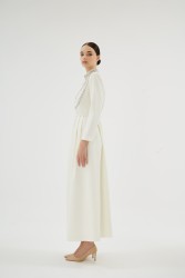 MENTA CLARA EKRU ELBİSE - Thumbnail