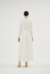 MENTA CLARA EKRU ELBİSE - Thumbnail