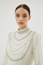 MENTA CLARA EKRU ELBİSE - Thumbnail