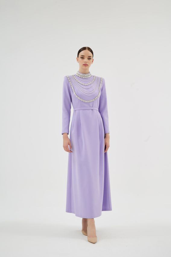  - MENTA CLARA LİLA ELBİSE