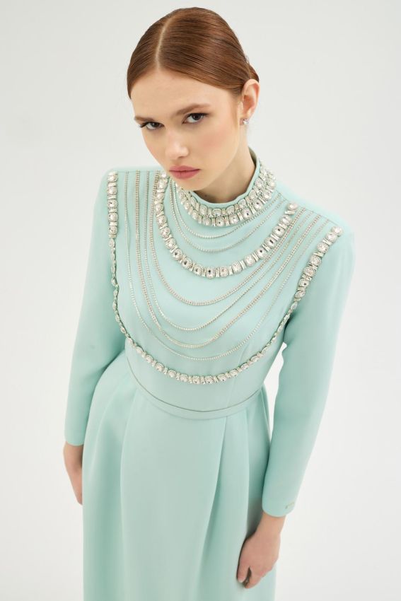 MENTA CLARA MİNT ELBİSE