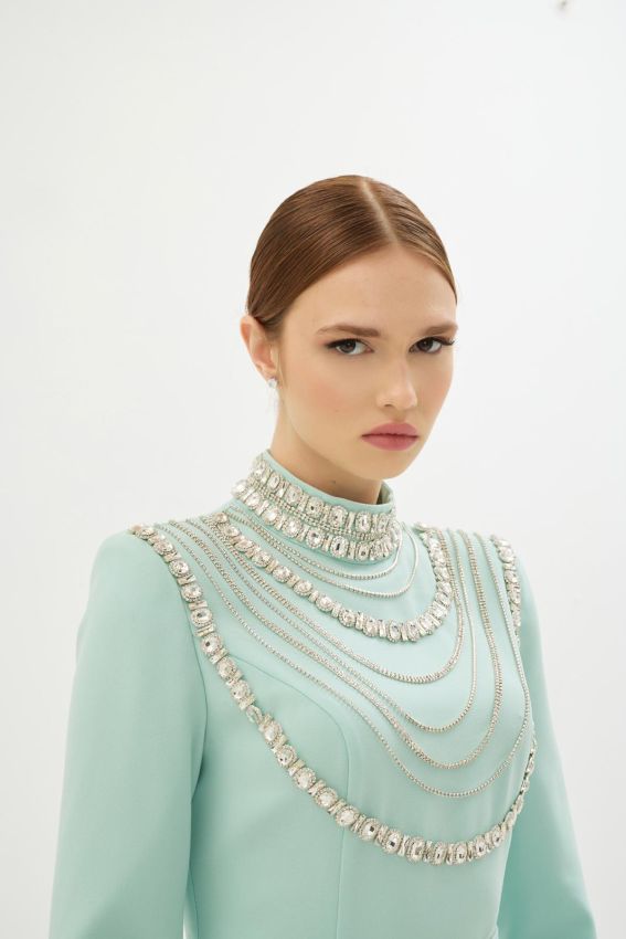 MENTA CLARA MİNT ELBİSE