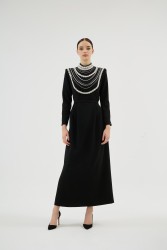 MENTA CLARA SİYAH ELBİSE - Thumbnail