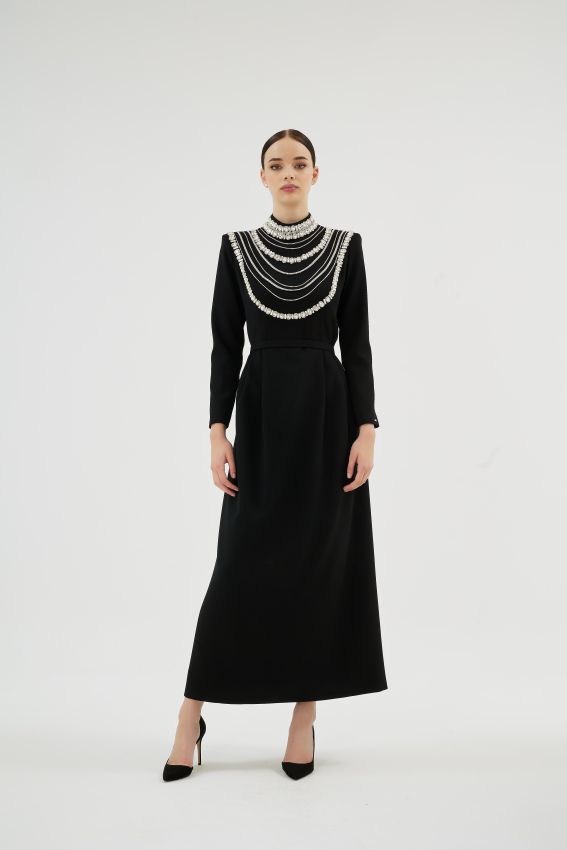  - MENTA CLARA SİYAH ELBİSE