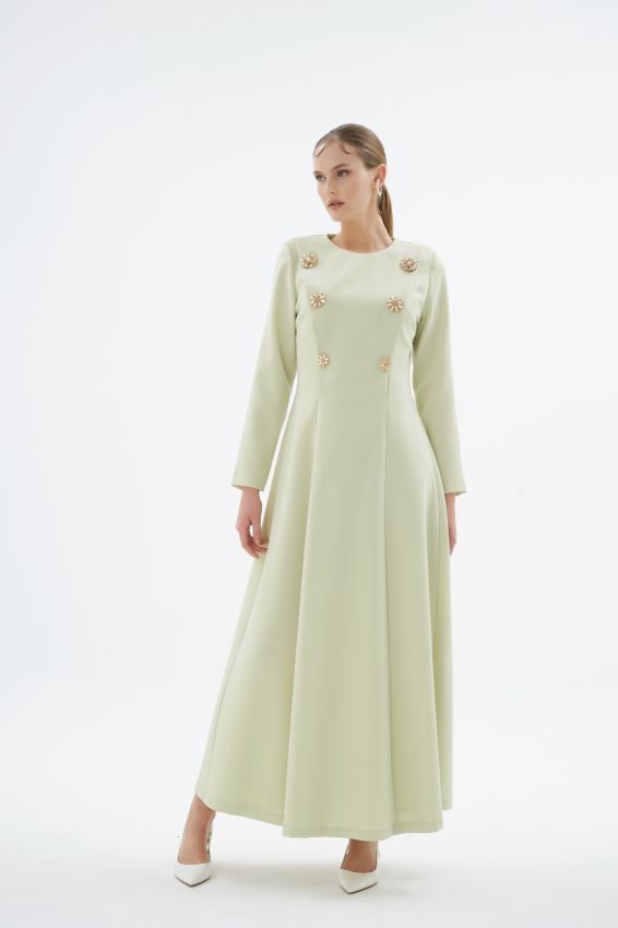  - MENTHE ELBİSE AÇIK YEŞİL (1)