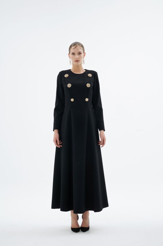  - MENTHE ELBİSE SİYAH