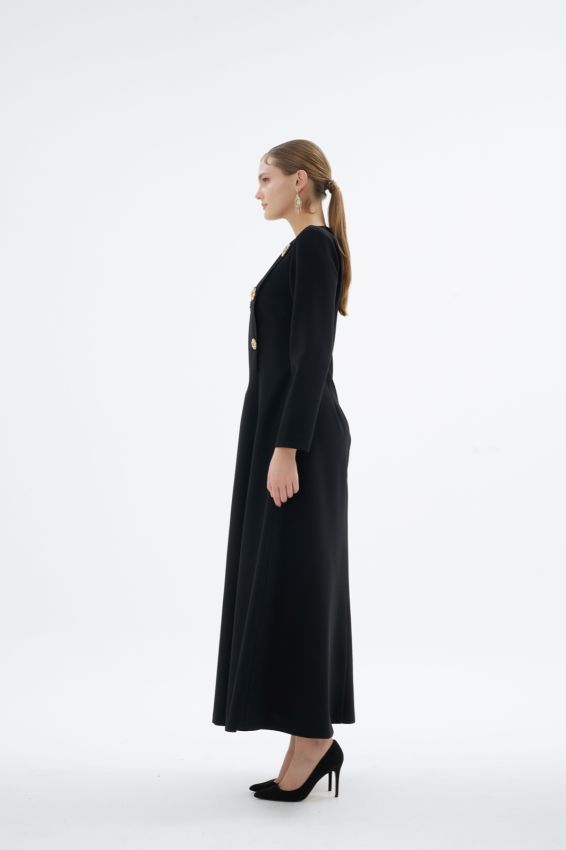 MENTHE ELBİSE SİYAH