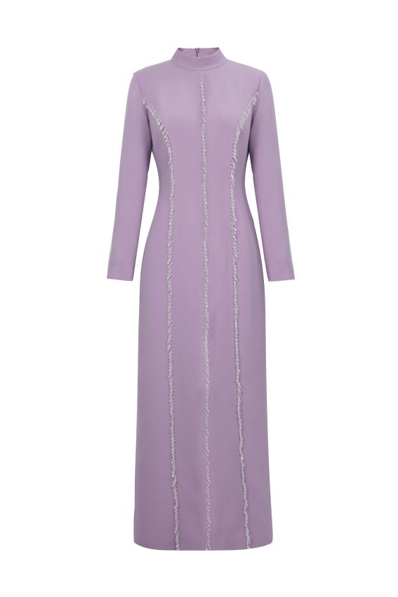 Senna - MİLERA DRESS GİZEMLİ LİLA