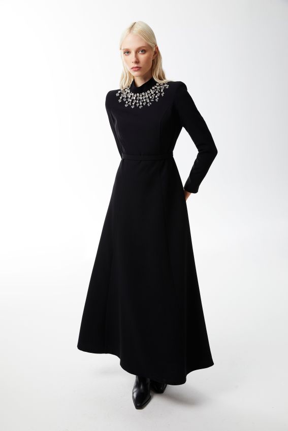 Senna - MINERVA SİYAH ELBİSE