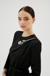 MİNZE SİYAH ELBİSE - Thumbnail