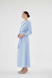 MİNZE MAVİ ELBİSE - Thumbnail