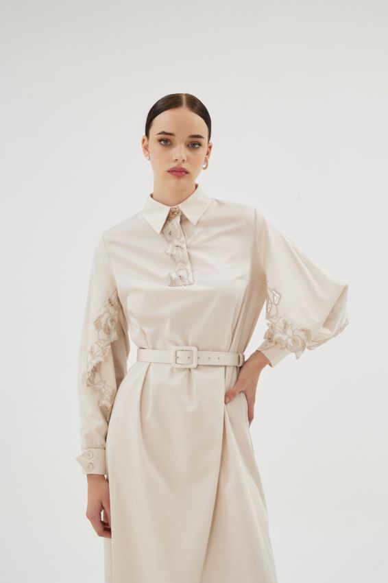 MISTY ROSE BEJ ELBİSE