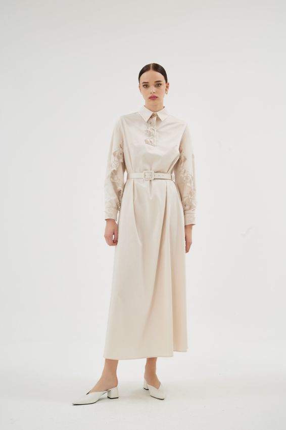  - MISTY ROSE BEJ ELBİSE