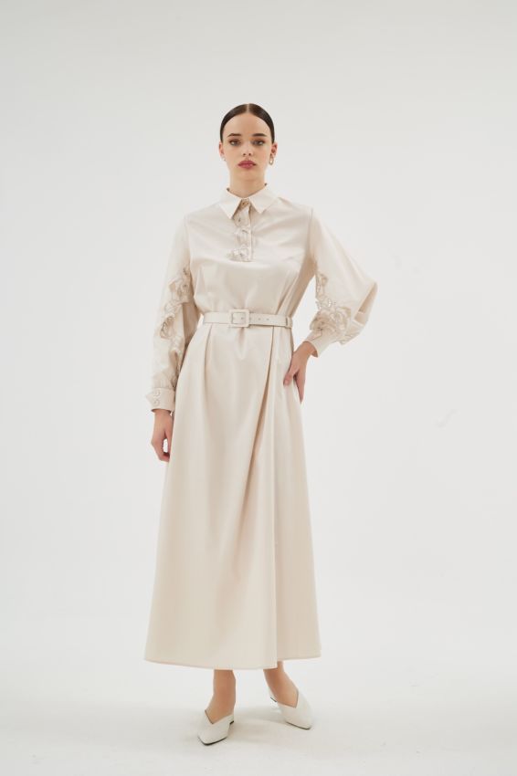  - MISTY ROSE BEJ ELBİSE (1)