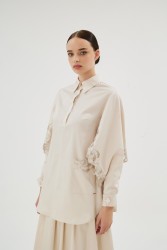 MISTY ROSE BEJ GÖMLEK - Thumbnail