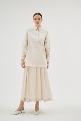 MISTY ROSE BEJ GÖMLEK - Thumbnail