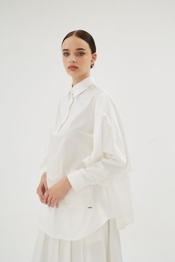 MISTY ROSE EKRU GÖMLEK