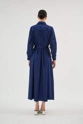 MISTY ROSE LACİVERT ELBİSE - Thumbnail