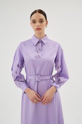 MISTY ROSE LİLA ELBİSE - Thumbnail