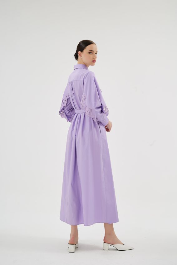 MISTY ROSE LİLA ELBİSE