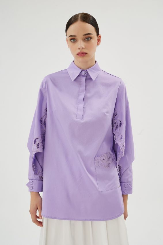  - MISTY ROSE LİLA GÖMLEK