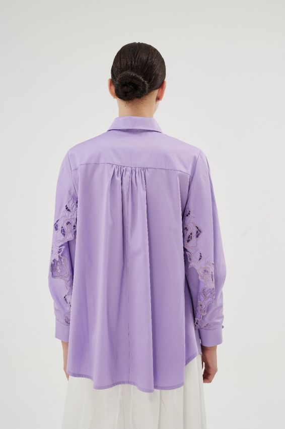 MISTY ROSE LİLA GÖMLEK