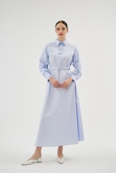 MISTY ROSE MAVİ ELBİSE - Thumbnail