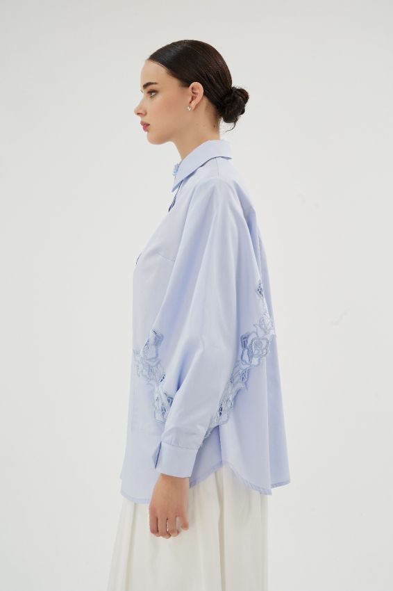 MISTY ROSE MAVİ GÖMLEK