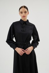 MISTY ROSE SİYAH ELBİSE - Thumbnail