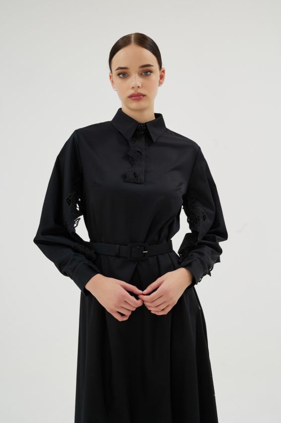 MISTY ROSE SİYAH ELBİSE