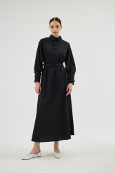 MISTY ROSE SİYAH ELBİSE - Thumbnail