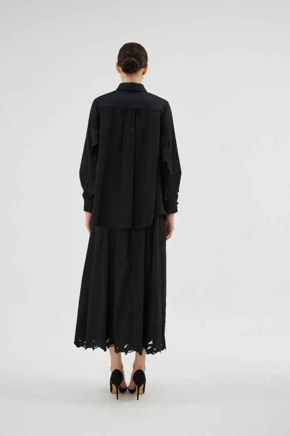 MISTY ROSE SİYAH GÖMLEK