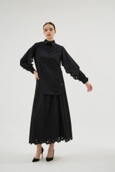 MISTY ROSE SİYAH GÖMLEK - Thumbnail