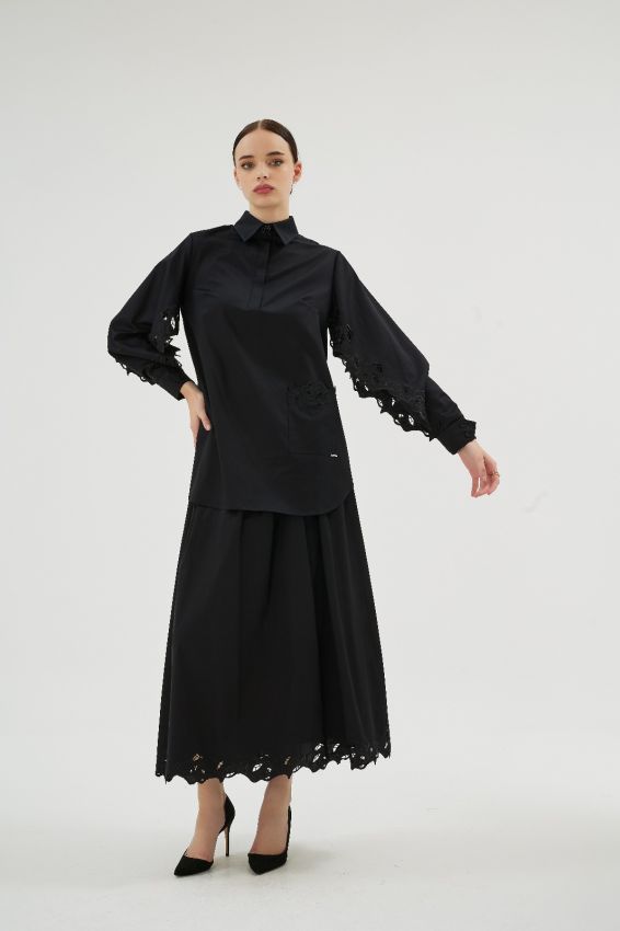  - MISTY ROSE SİYAH GÖMLEK (1)