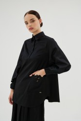 MISTY ROSE SİYAH GÖMLEK - Thumbnail